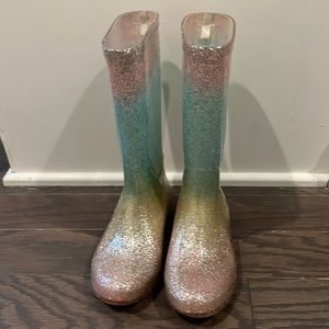 Sparkling Rain Boots.  Size 13